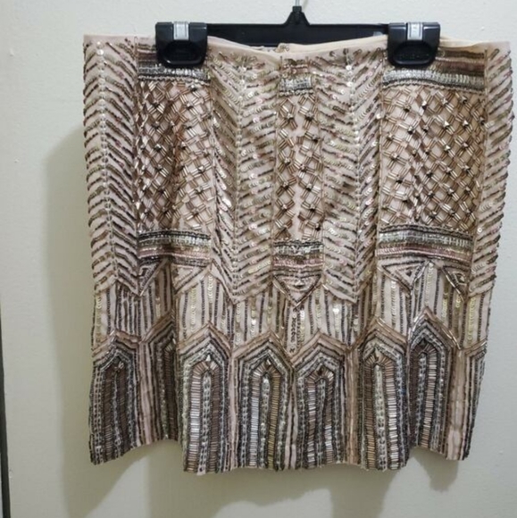 🆕 CLUB MONACO  - HAND EMBROIDERY JEWELRY SKIRT - Picture 1 of 9